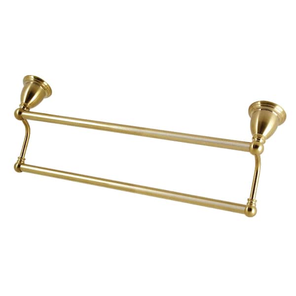 18Inch Dual Towel Bar, Brushed Brass